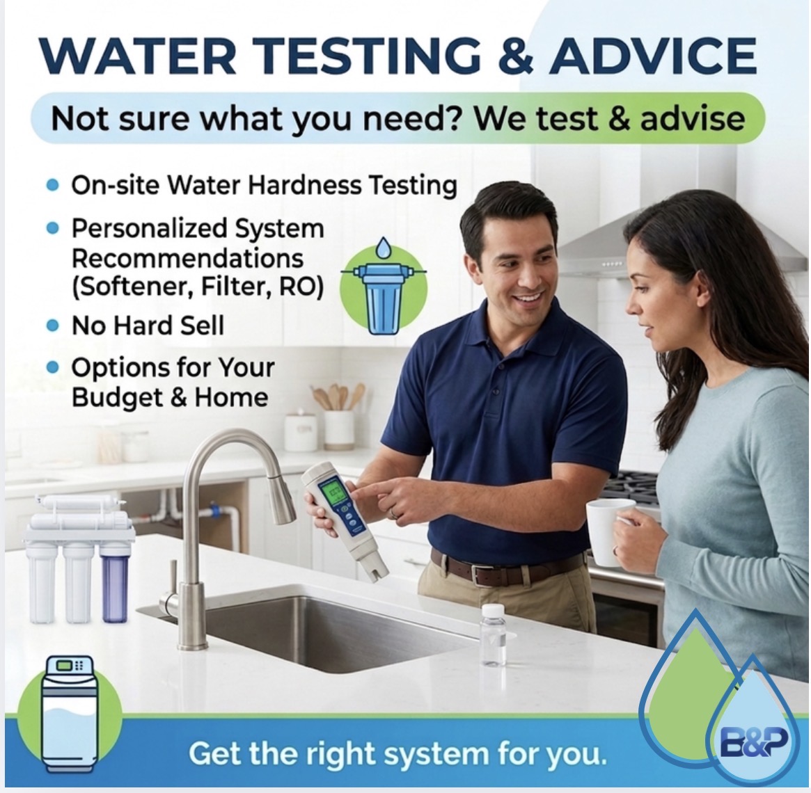 Water quality testing in Huntingdon